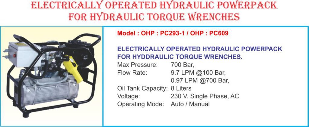 Hydraulic Power Packs (Electrical & Pneumatic)